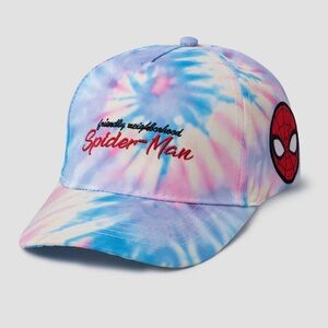 Marvel Friendly Neighborhood Spider-Man Girl/ Kids Tie-Dye Snapback Hat Cap